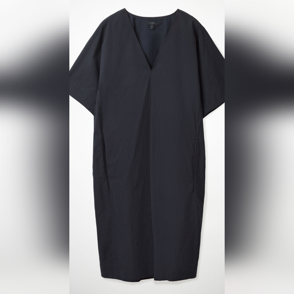 COS Black V-Neck Dress Size Us 12